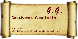 Gotthardt Gabriella névjegykártya