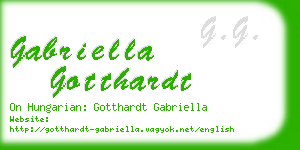 gabriella gotthardt business card
